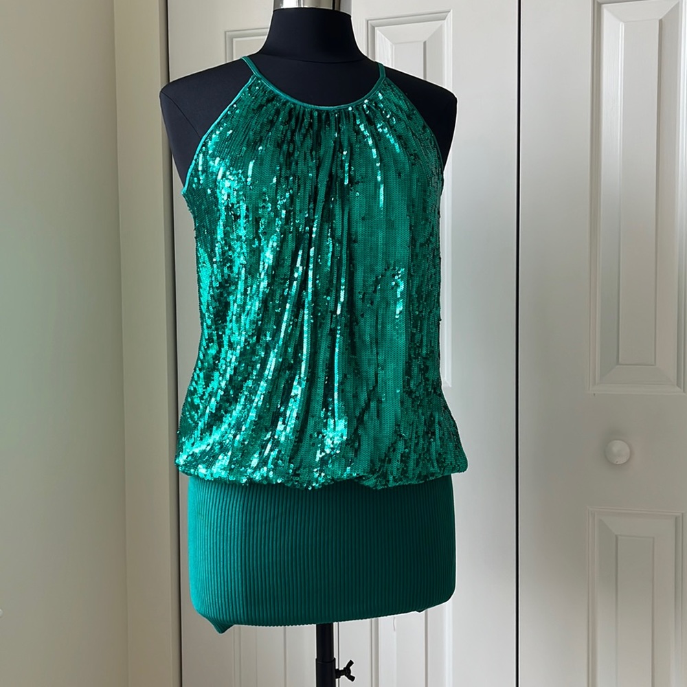 Bebe Sequin Mini Dress